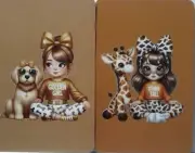 Swap cards Modern playing card back Groovy Girls with animals