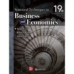 [華泰~書本熊] STATISTICAL TECHNIQUES IN BUSINESS AND ECONOMICS(CUSTOM EDITION)／19版 LIND  9786267395332<書本熊書屋>