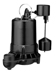 Master Plumber 235817 Professional Series Pedestal Sump Pump, Cast Iron, 3/4-HP