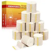 Premium Elastic Bandage Wrap, 12 Pack 2" Cotton Latex Free Compression Bandag...