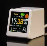 Small Portable Smart Weather Station Display Weather Temperature Humidity Time