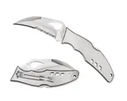 Byrd Crossbill Folding Knife BY07PS 3.5" Combo Edge Blade Stainless Steel Handle
