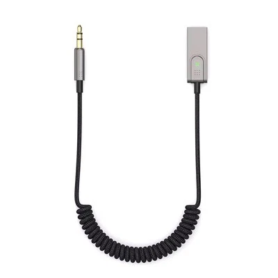 Bluetooth 5.1 AUX Car Adapter USB to 3.5mm Jack Dongle Cable Handfree Car 2763
