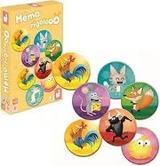 Janod J02736 Memory Game-MEMO RIGOLOOO, Multicolored