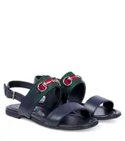 [Gucci Kids] Gucci Kids Leather sandals UK 9 blue