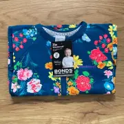 BONDS Baby Wondersuit Floral Garden Blue Size 00 1 BNWT