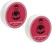Beavorty 2pcs Natural Hair Wax for Men Wax Hair Stick Matte Finish Paste Hair Styling Clay for Stylish Hairstyle