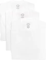[Brooks Brothers] Men's 3 Pack Combed Cotton V-Neck Short Sleeve Tee Undershirt Shirt Pack White
