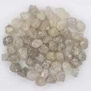 1.00 CT 6PCS Loose Natural Rough Diamond Raw Grayish Mix Diamond 2.00 - 3.00 mm