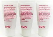 Evo Mane Tamer Smoothing Shampoo set of 3 1.1 fl