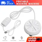 Portable Washing Machine Mini Turbine Ultrasonic Washer Clothes Cleaning 3IN1