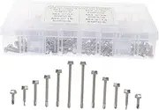 NOLITOY Stainless Steel Self-Tapping Screws for Metal 210pcs Assortment Kit Washer Head Screws Drill Point