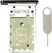 Dual Sim Card Tray Slot Holder Replacement for Samsung Galaxy Z Fold 4 5G SM-F936 SM-F936U Incl Card Ejector pin (Black)