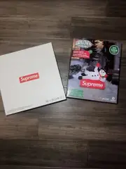 Supreme Tree Topper Christmas Star Red 2021 & Inflatable Snowman