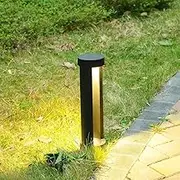 Outdoor lamp Outdoor Lawn Floor Lantern Simple Cylinder IP65 Rainproof Courtyard LED Post Pole Lamp Exterior Landscape Column Post Light Entrance Grou