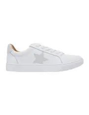 [Sandler] Stark Sneakers in White /Taupe Leather