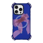 iPhone 16 Pro Bounce Case MagSafe Compatible Pink Organza Ribbon