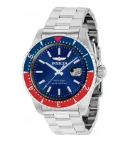 Invicta Men's 36784 Pro Diver Automatic 3 Hand Blue Dial Stainless Steel Watch