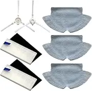 Main Brush Roll Brush Side Brush Mop Cloth HEPA Filter Compatible with 360 S6 Robotic Vacuum Cleaner Spare Parts Accessories (Color : Set 3)