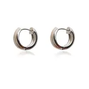 Culturesse Arjean 17mm Wide Hoop Earrings Solid Sterling Silver Rhodium Plating
