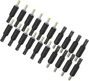 uxcell 20-Pack DC Male Connectors, 4.0x1.7mm Pure Copper Core Barrel Connector Plug for Laptop/CCTV Security Cameras/Lighting Power Connector DC Adapter Solder Plug Power Replacement