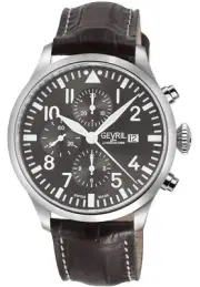 Gevril Men's 47102-1 Vaughn Chrono Pilot Swiss Automatic ETA 7750 Movement Watch