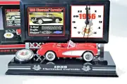 VTG Classics Collection 1956 Chevrolet Corvette Desk Set Car & Clock Hong Kong