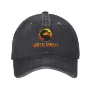 Mortal Kombat Logo Baseball Cap Hip Hop Hats Men Sub Zero Scorpion Game Dad Hat