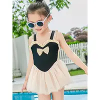 在飛比找ETMall東森購物網優惠-1歲連體女寶寶小孩公主夏季泳衣