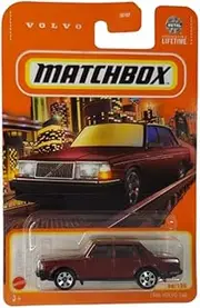 Matchbox Volvo 240 Diecast Car, 1:64 Scale, Red, 88/100, 1986 Model