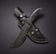 AB CUTLERY CUSTOM HANDMADE DAMASCUS TRACKER KNIFE HANDLE MADE BY SHEET