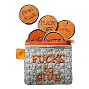 Letter Printed Hand Bag Funny Novelty Portable Storage Bag Great Present Idea Orange