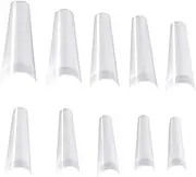 FOMIYES Nail Tips Palette 500pcs Manicure Display Fake Nails Nail Art Display Boards Accessory Kit