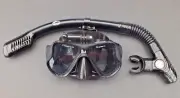 WIL-DS-31 Snorkeling Diving Liquid Silicone Set w/ GoPro Mask and Dry Snorkel