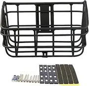 Metal Basket for Bike | Cargo Basket Handlebar Storage Rack,Precise Sturdy Bike Storage Accessories for Picnic School Commutes Shopping