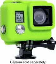NEW XSories Silicone Camera Cover HD3+ LIME GREEN for GoPro HERO3 HERO4 Housing