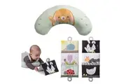 Taf Toys TummyTime Black and White Book & Cushion Set Babies/Infants 0m+