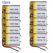 10pcs 3.7V 150mAh 0.555Wh Li Battery 402025 Li-ion For Bluetooth Speaker Headset