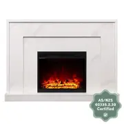 Armidale Electric Fireplace 1600W w/ 3D LED Flames and Timer Control