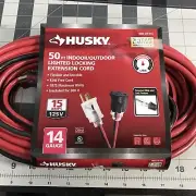 Husky 50 Ft Indoor/outdoor Lighted Locking Extension Cord