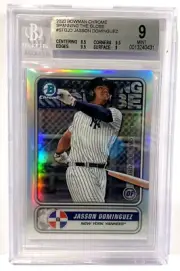 Jasson Dominguez BGS 9.0 2020 Bowman Chrome Spanning the Globe Rookie Card
