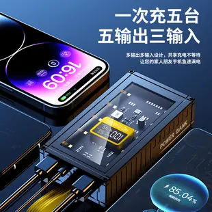 智能數顯透明快充行動電源 20000／30000／50000mAh