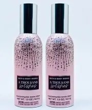 2 Bath & Body Works A THOUSAND WISHES Room Spray Perfume Mini 1.5 oz