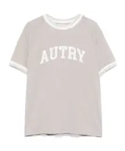 logo-print T-shirt S,XS grey