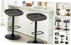 Swivel Counter Height Bar Stools Set of 2 Black Adjustable Swivel Bar Stools