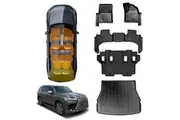 Boot Liner & Floor Mats for Lexus LX Series LX500d LX600 2021-2025 Heavy Duty Cargo Trunk Mat Luggage Tray