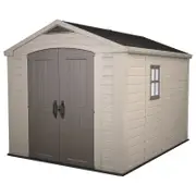 Keter 2.56 x 3.31 x 2.43m Plastic Factor 8 x 11 Garden Shed