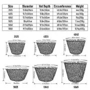 Silicone Fishing Net Head Mesh Net 30cm/60cm Depth Mesh Landing Net Fishing Tool
