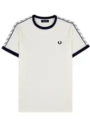 Fred Perry Logo Cotton T-shirt - White L