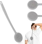 Back Scratcher, 2025 New All Body Scratcher with 2 Scratch Surface, Back Massager & Scalp Massager & Scalp Exfoliator, Deep Back Scratcher for Men/Women, Long Handle Backscratchers for Adults (Grey)